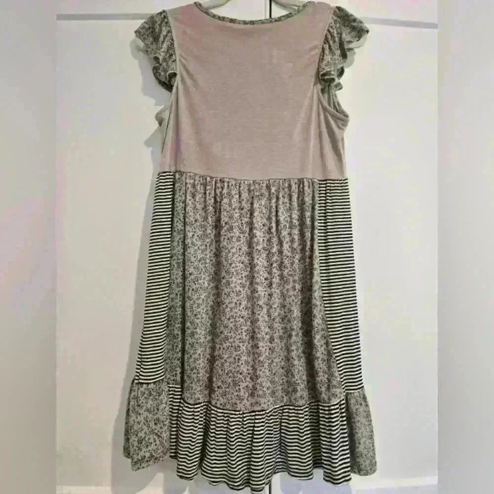 Emerald Patchwork Dress - Picture 3 of 7